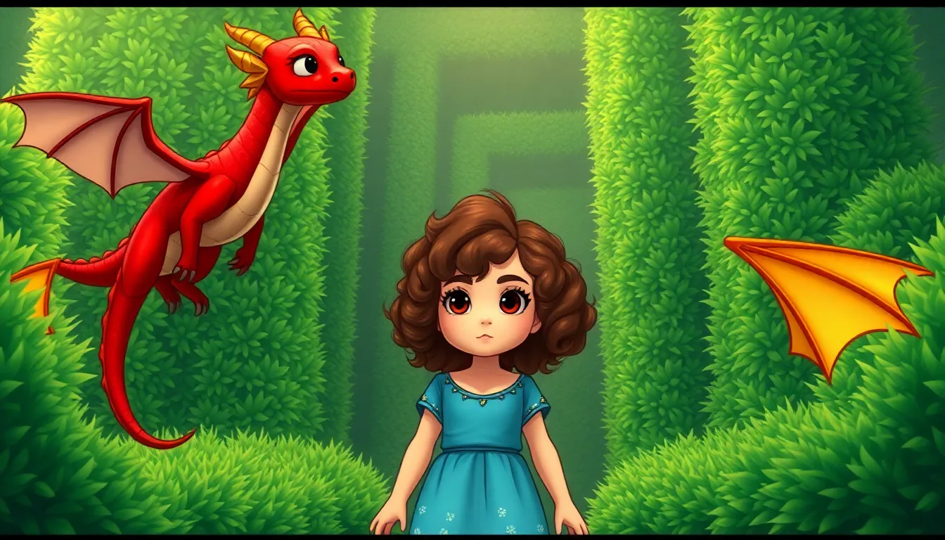 La Boîte Magique des Aventures de Mia 3 Illustration de L’Épreuve du Labyrinthe