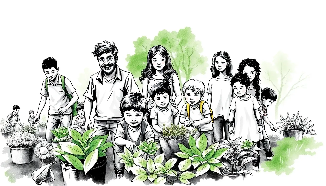 Les Enfants de l'Espoir : Lumière dans un monde dévasté 5 Illustration de L'espoir qui s'étend