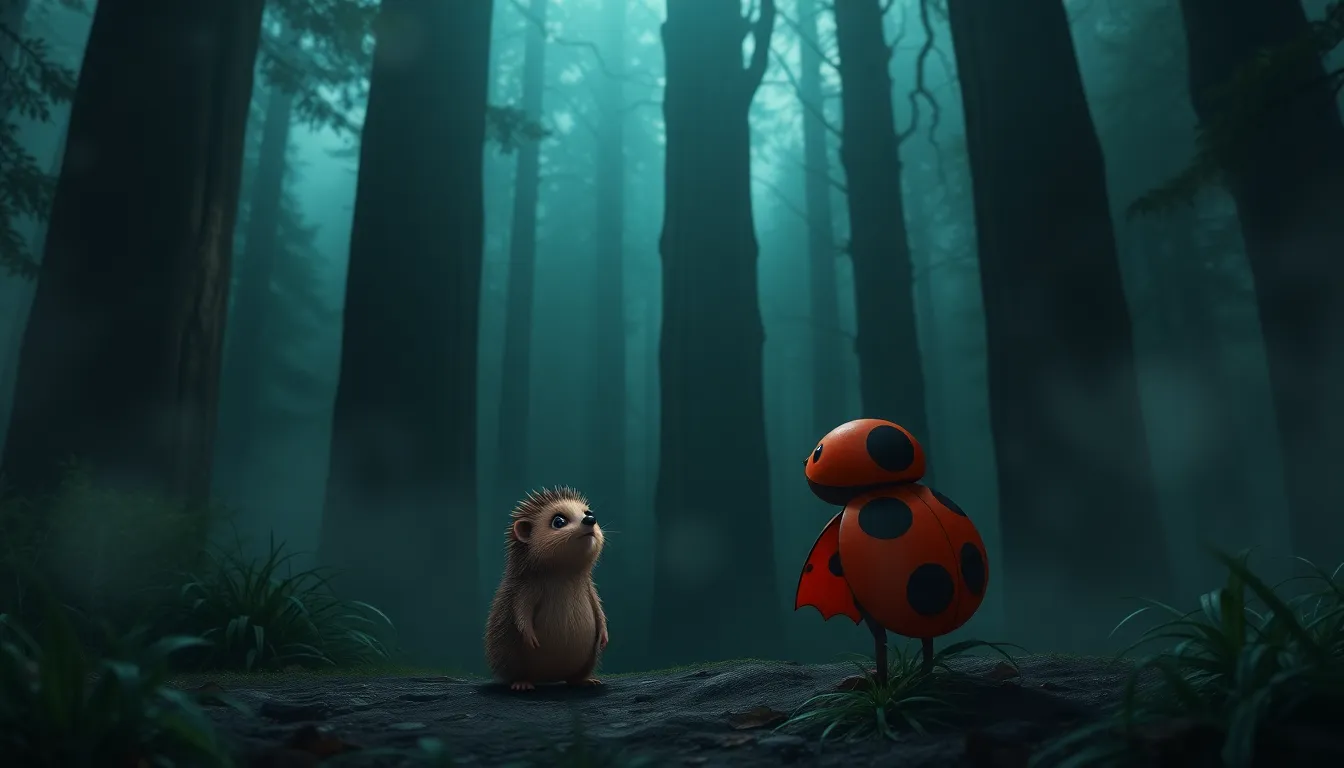 Léo et le Mystère de la Forêt Sombre 3 Illustration de L'Entrée de la Forêt Sombre