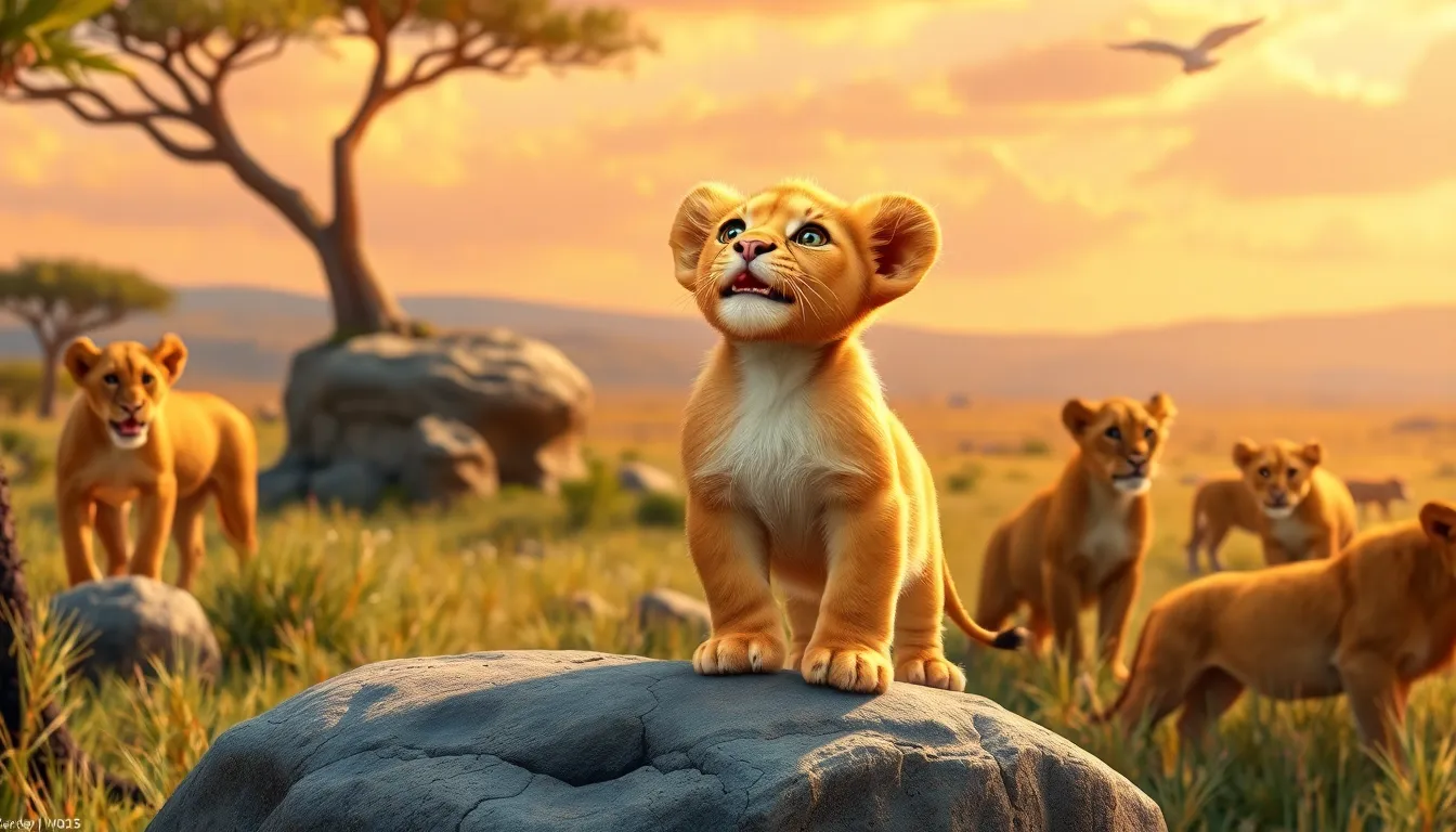 Le Petit Lion et son Rugissement 6 Illustration de Le Grand Rugissement