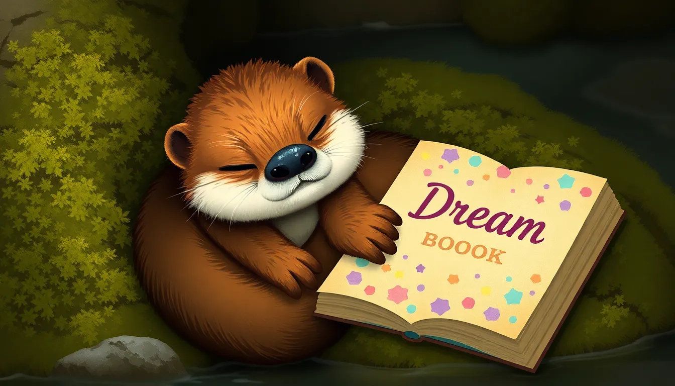 Les Rêves de Lily la Loutre 1 Illustration de Le Sommeil Magique de Lily