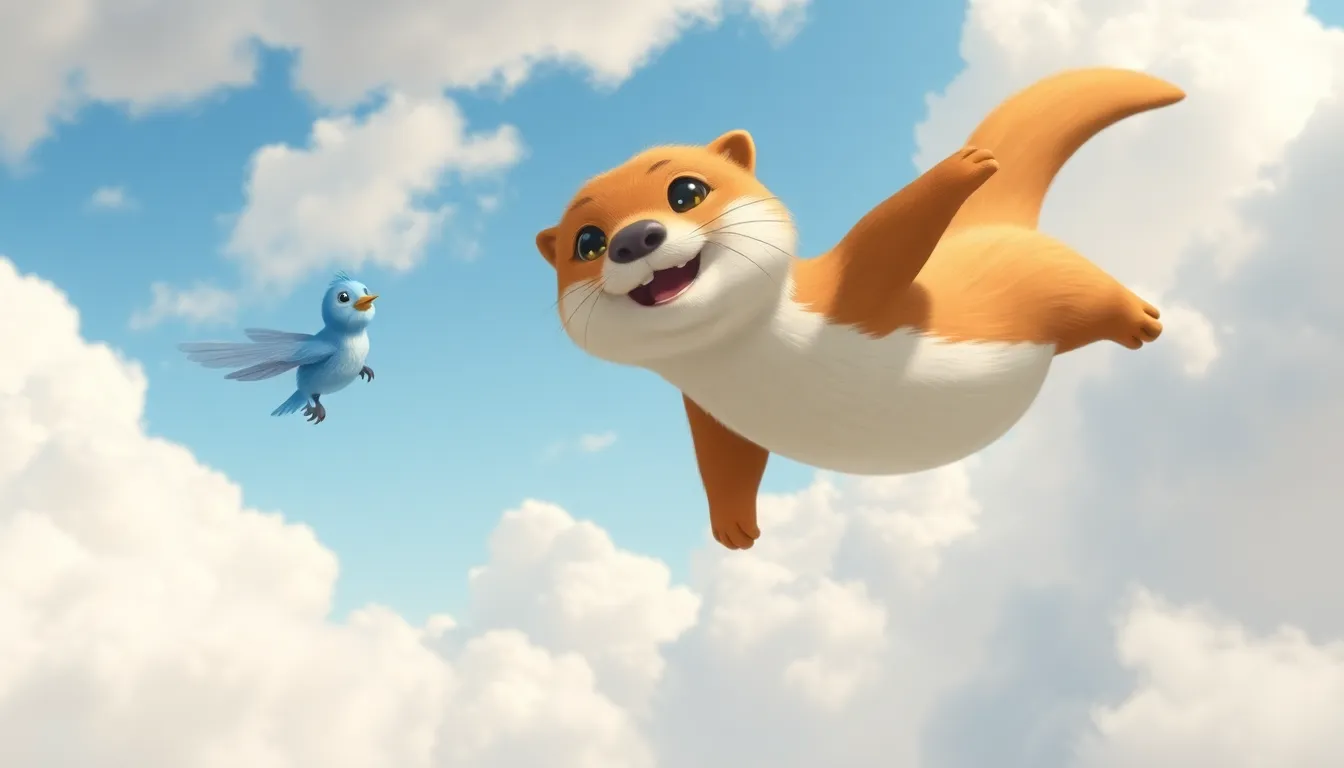 Les Rêves de Lily la Loutre 3 Illustration de Le Rêve du Voyage