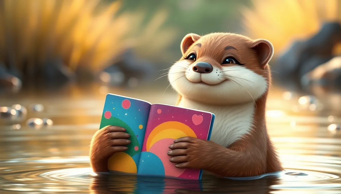 Les Rêves de Lily la Loutre 4 Illustration du Retour de Lily