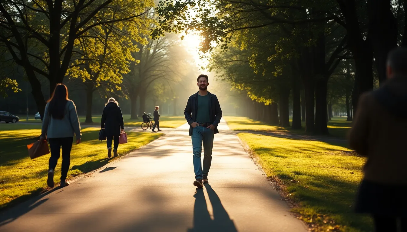Les Pas : Voyage au Coeur des Ombres et de la Lumière 4 Illustration de La Lumière au Bout du Sentier