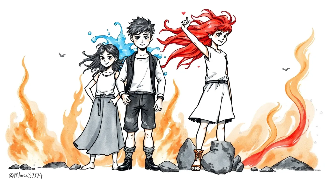 Les Enfants des Éléments : Une aventure fantastique d'union et de courage 2 Illustration de L'Alliance des Éléments