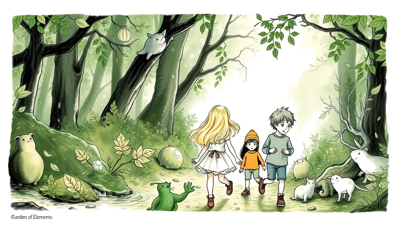 Les Enfants des Éléments : Une aventure fantastique d'union et de courage 3 Illustration de La Quête Commence