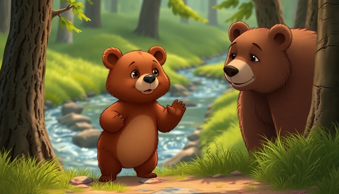 L'Ourson et le Ruisseau 2 Illustration de L'Appel de l'Aventure