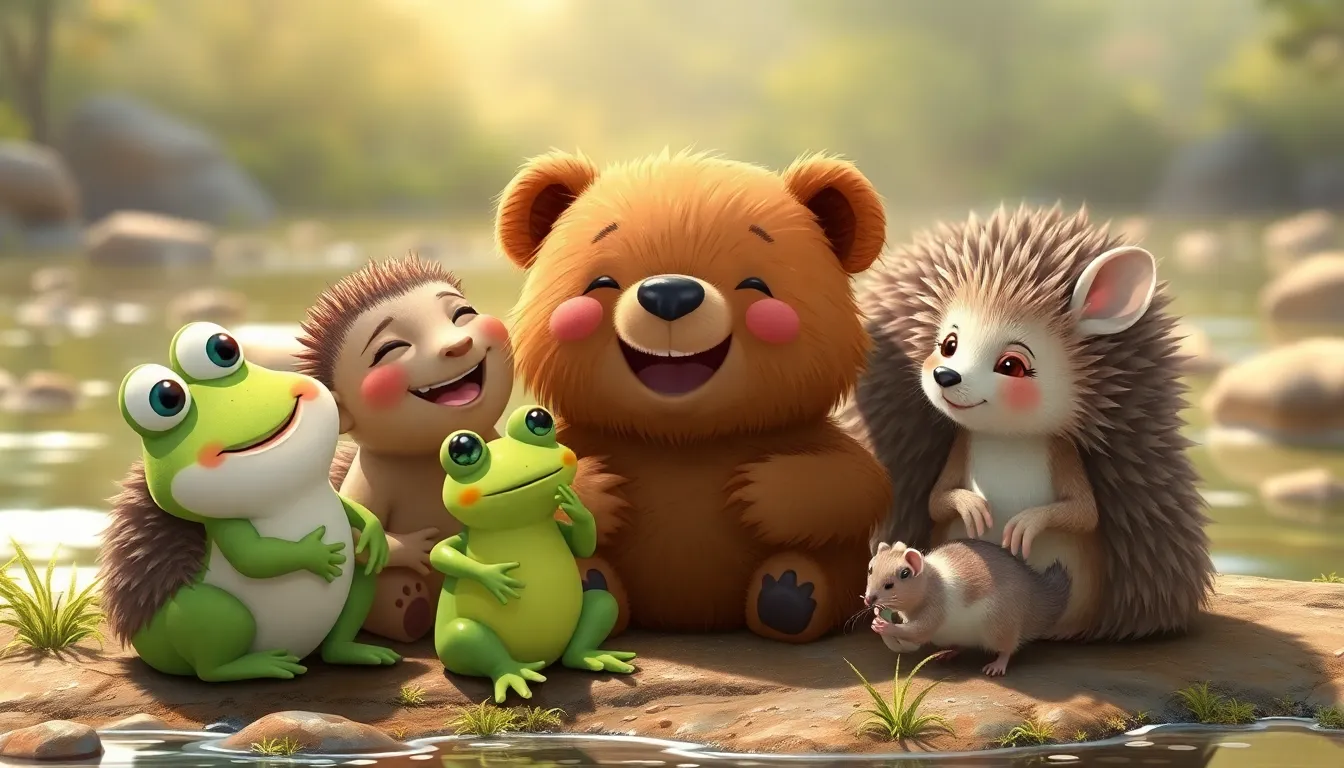 L'Ourson et le Ruisseau 5 Illustration de Un Relais d'Amitié