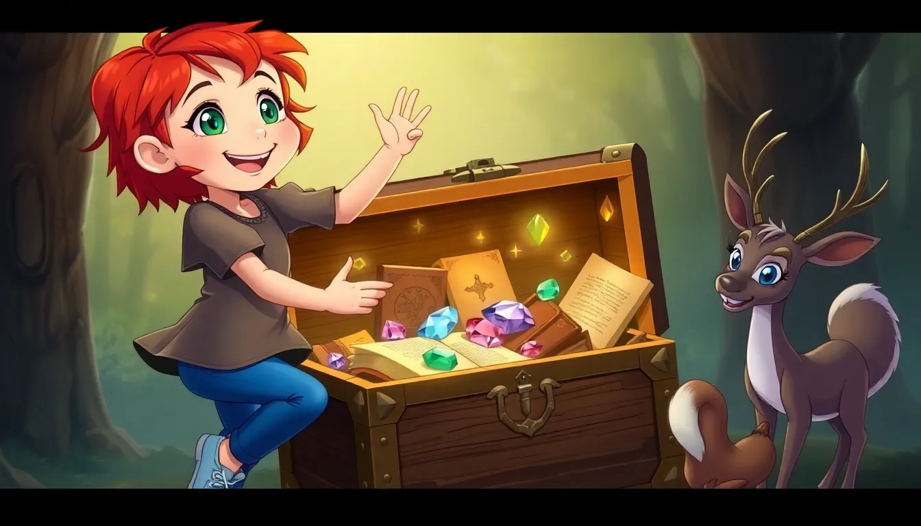 Les Contes Mystérieux de Luna 6 Illustration de La Découverte du Trésor