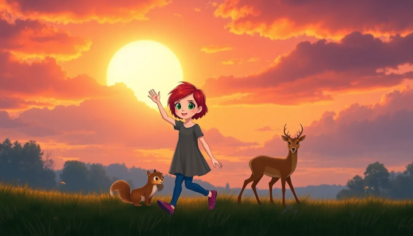 Les Contes Mystérieux de Luna 7 Illustration de Le Retour à la Maison