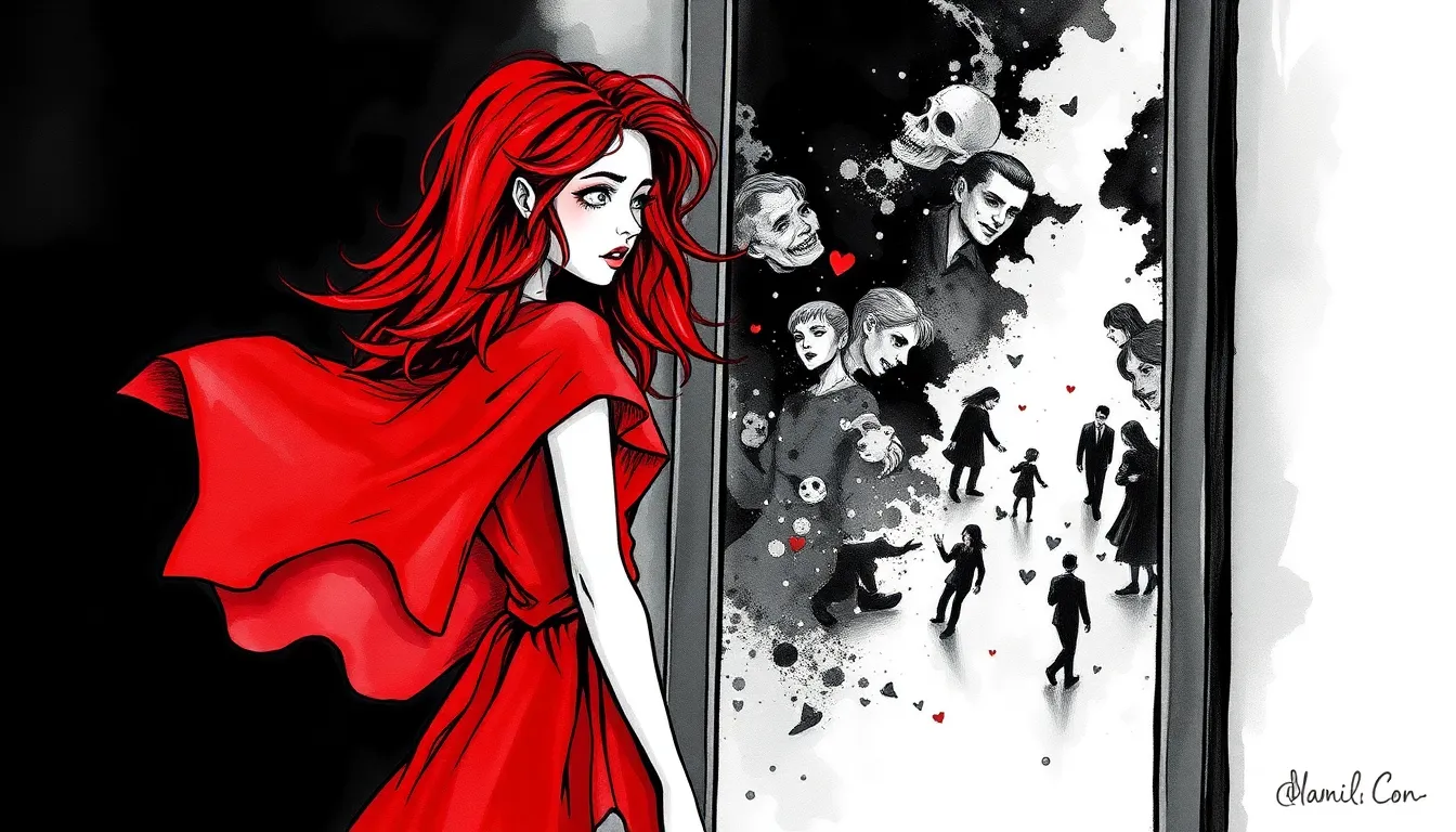 Le Miroir du Passé : Mystère et Secrets Révélés 3 Illustration des Ombres du Passé