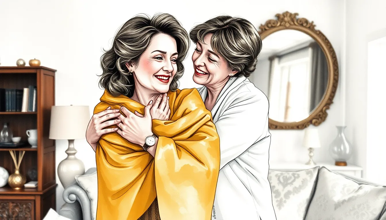 Le Miroir du Passé : Mystère et Secrets Révélés 5 Illustration de Révélations et Réconciliation