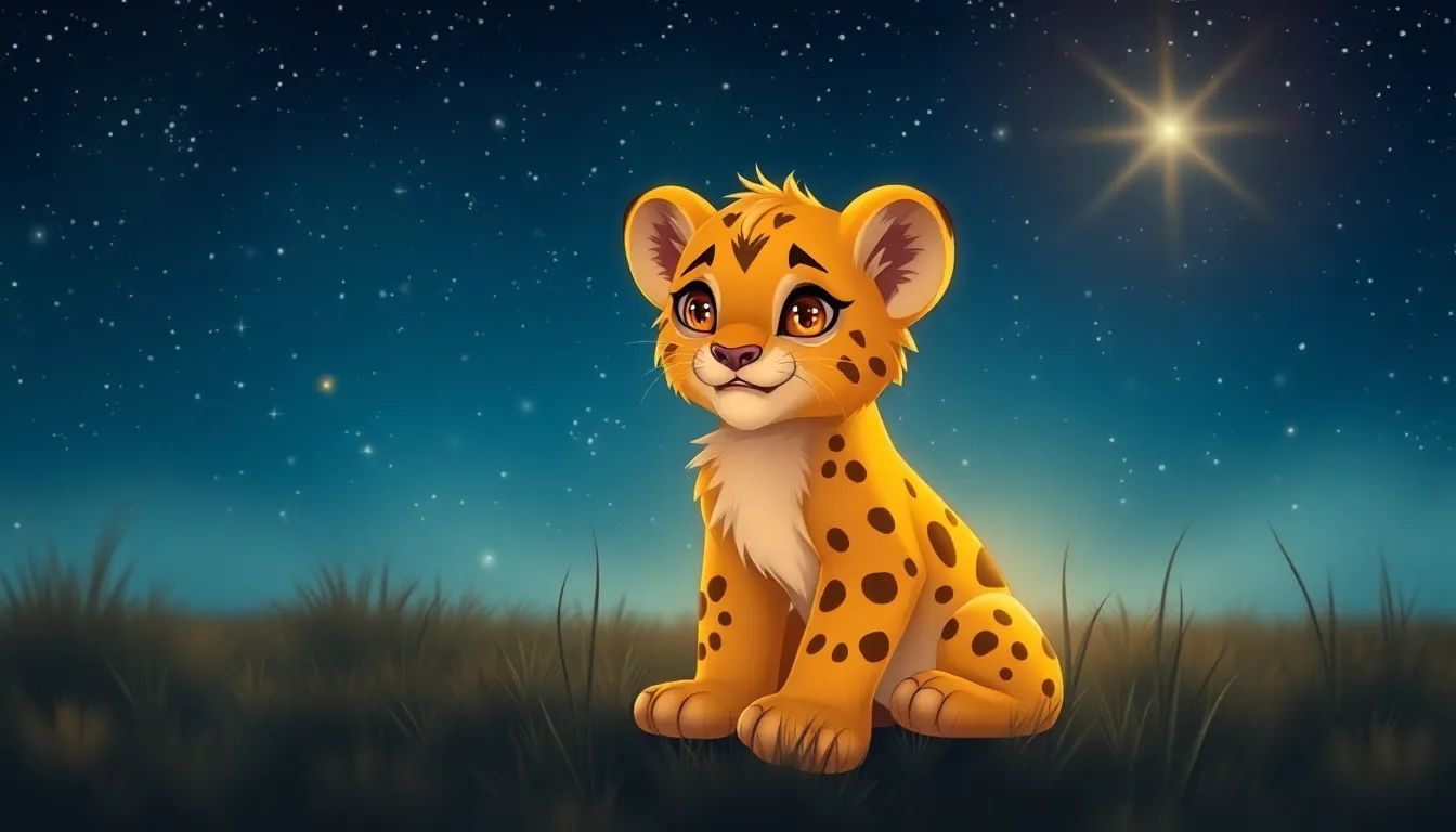 Léo le Lionceau et le Magicien de Noël 1 Illustration de La Magie de Noël