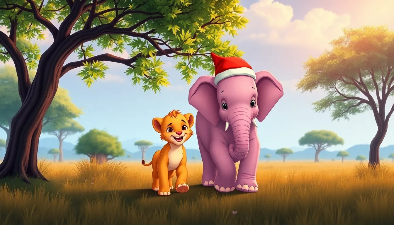 Léo le Lionceau et le Magicien de Noël 2 Illustration de La Quête du Magicien