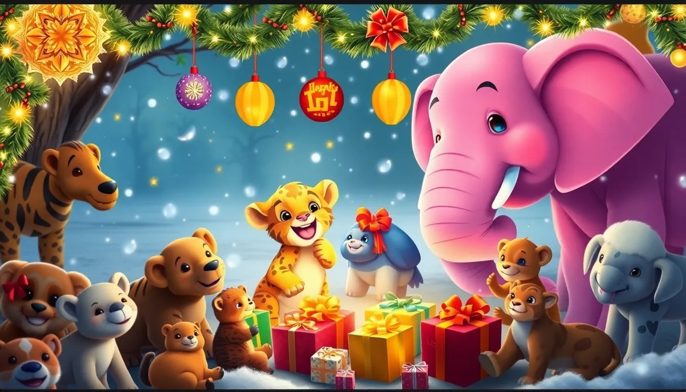 Léo le Lionceau et le Magicien de Noël 5 Illustration de Les Vœux Exaucés