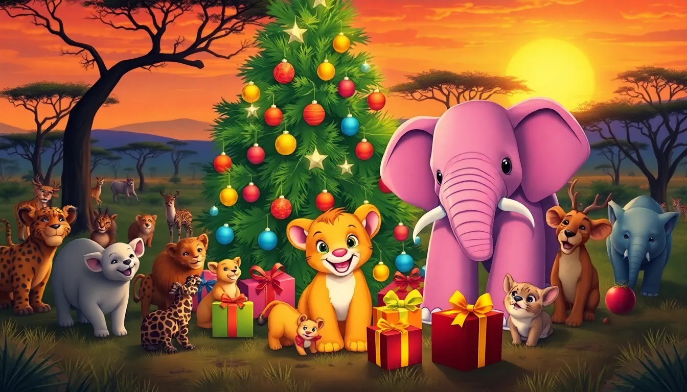 Léo le Lionceau et le Magicien de Noël 6 Illustration de Un Noël inoubliable