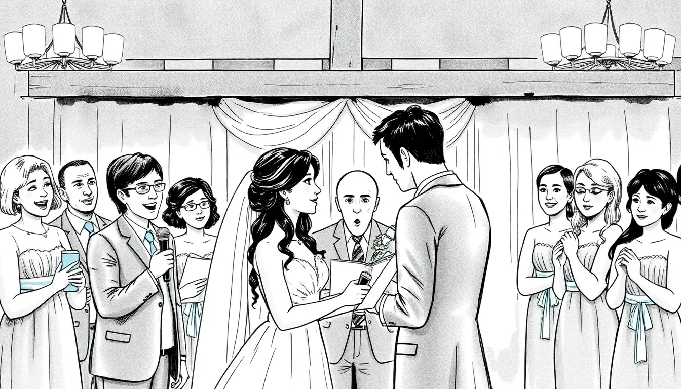 Un amour éternel : Célébration des promesses nuptiales 2 Illustration de Les Promesses Échangées