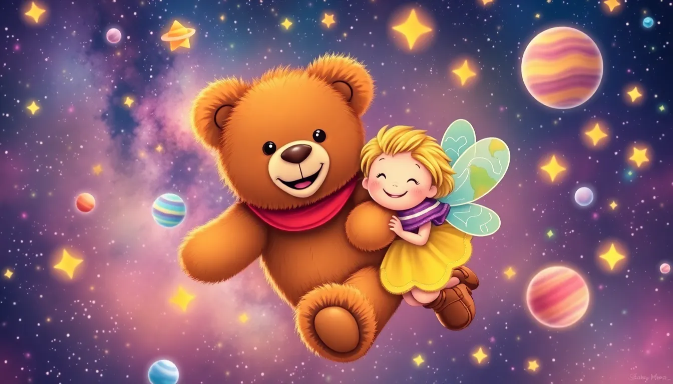 Le Coucher des Étoiles avec Oscar l'Ours 4 Illustration d'Un Voyage dans le Ciel