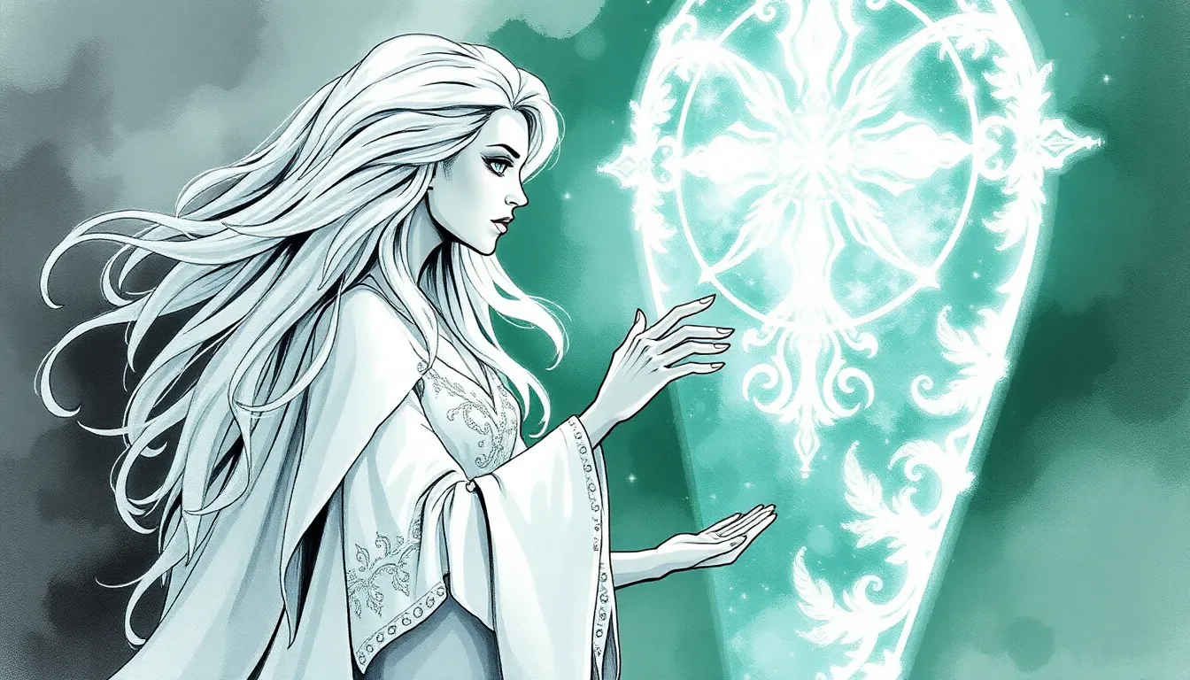 Le Miroir de l'Espoir : une aventure fantastique révélant les rêves 3 Illustration de La Rencontre avec la Gardienne du Miroir