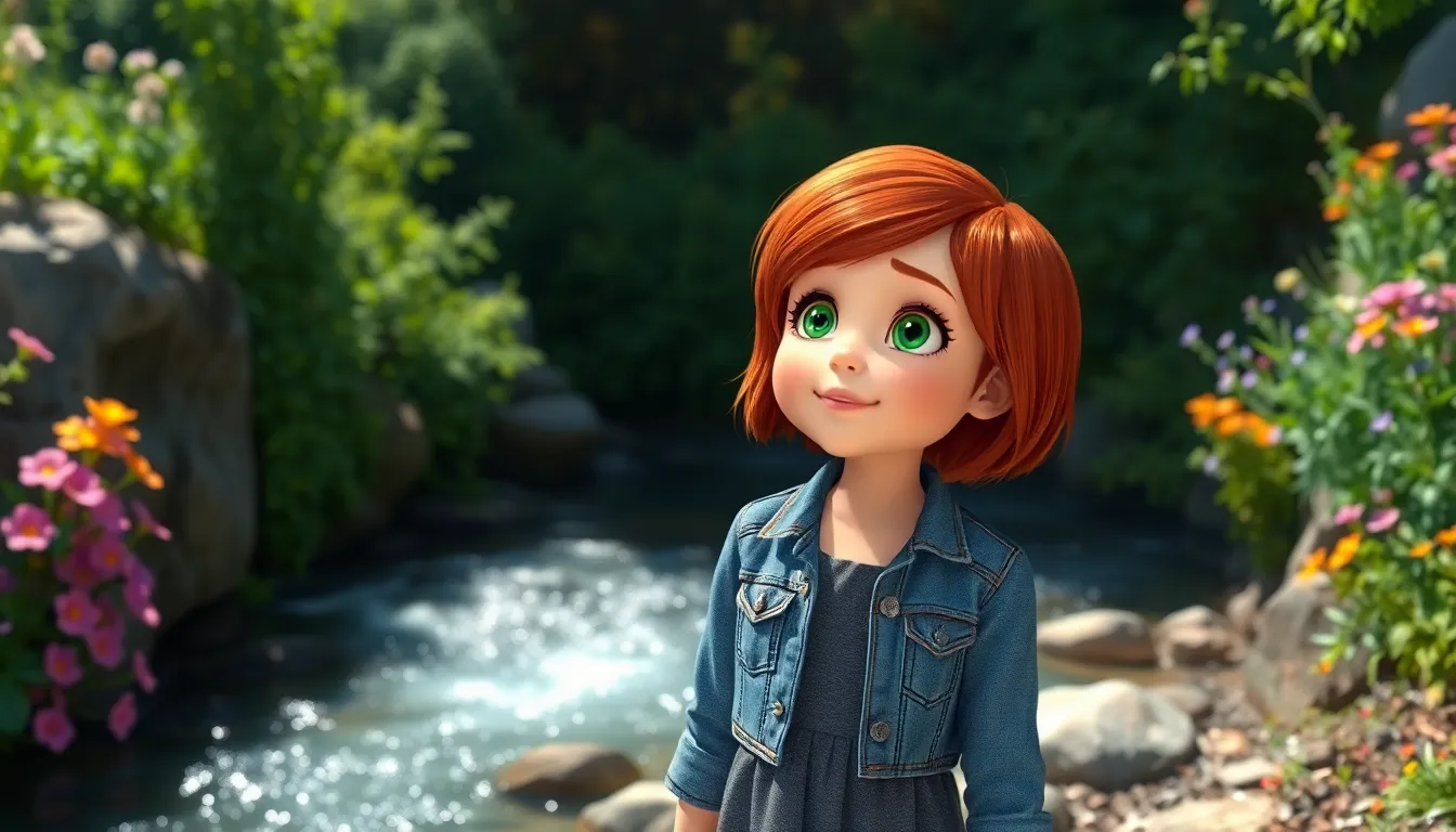 Nina et les Rivières Chantantes 1 Illustration de La Découverte du Village de Nina