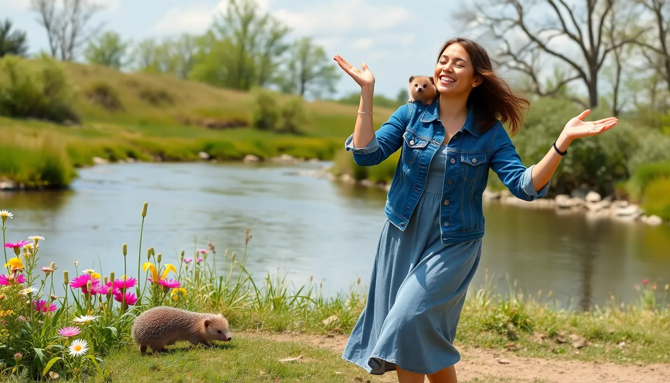 Nina et les Rivières Chantantes 3 Illustration du Voyage au Fil de l'Eau