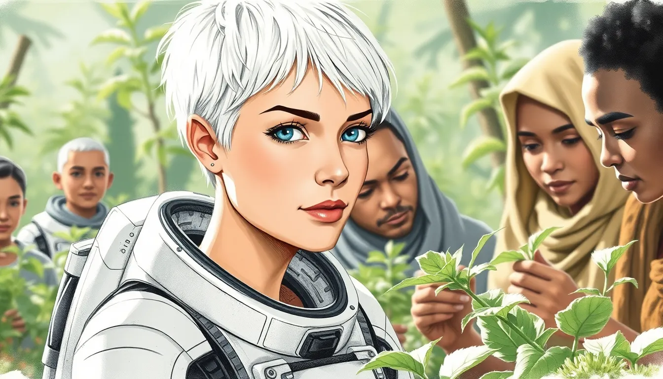 Le Retour des Étoiles : L'odyssée d'une astronaute dans un monde métamorphosé 5 Illustration de Se Réinventer dans un Monde Nouveau