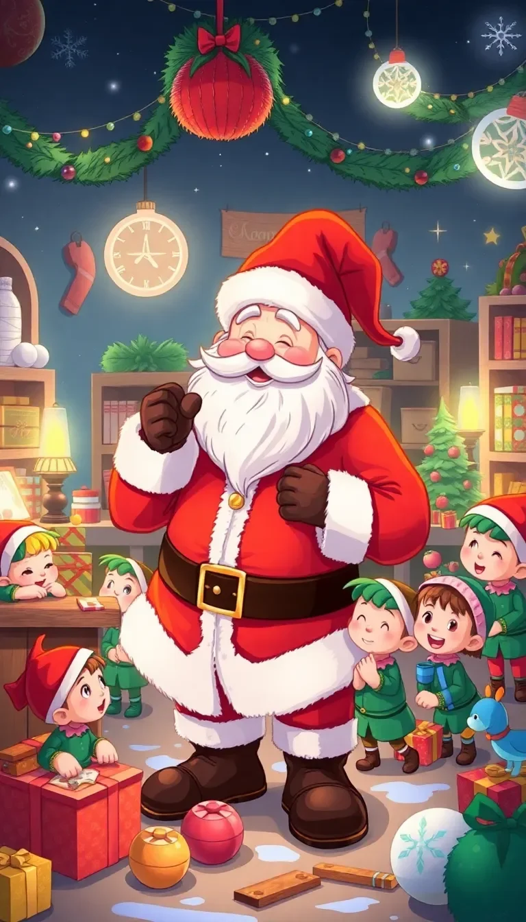 Le Père Noël et les Lutins Travailleurs