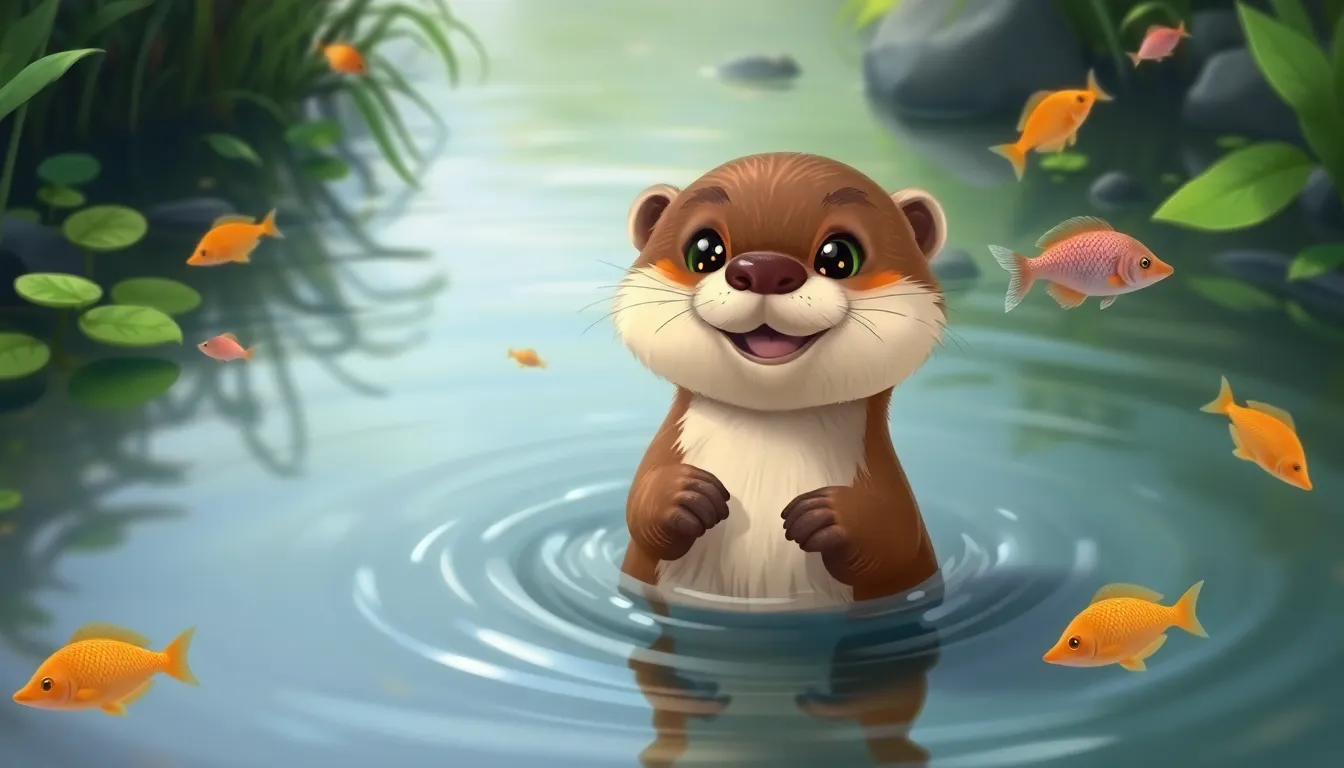 Lola la Loutre et l'Océan Secret 1 Illustration de Lola la Loutre et son Rivage