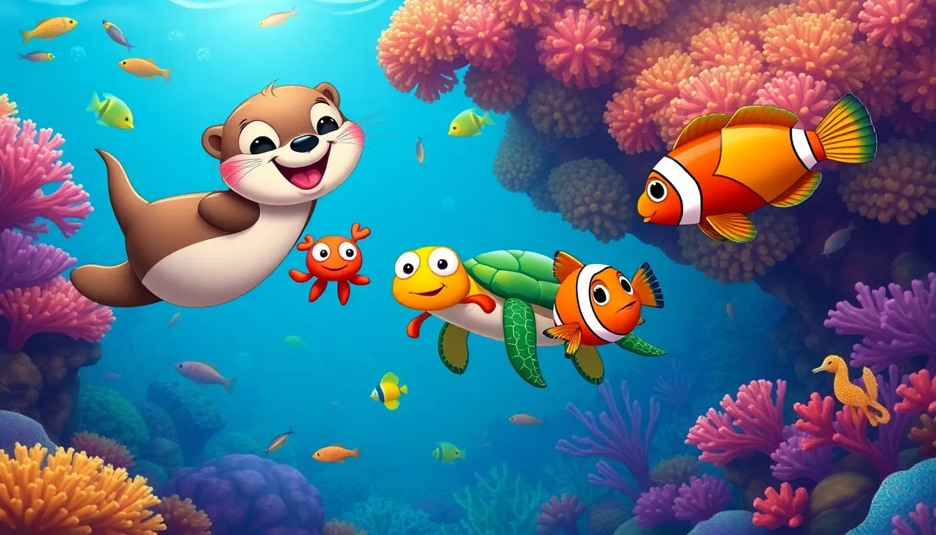 Lola la Loutre et l'Océan Secret 6 Illustration de Les Amis de l'Océan