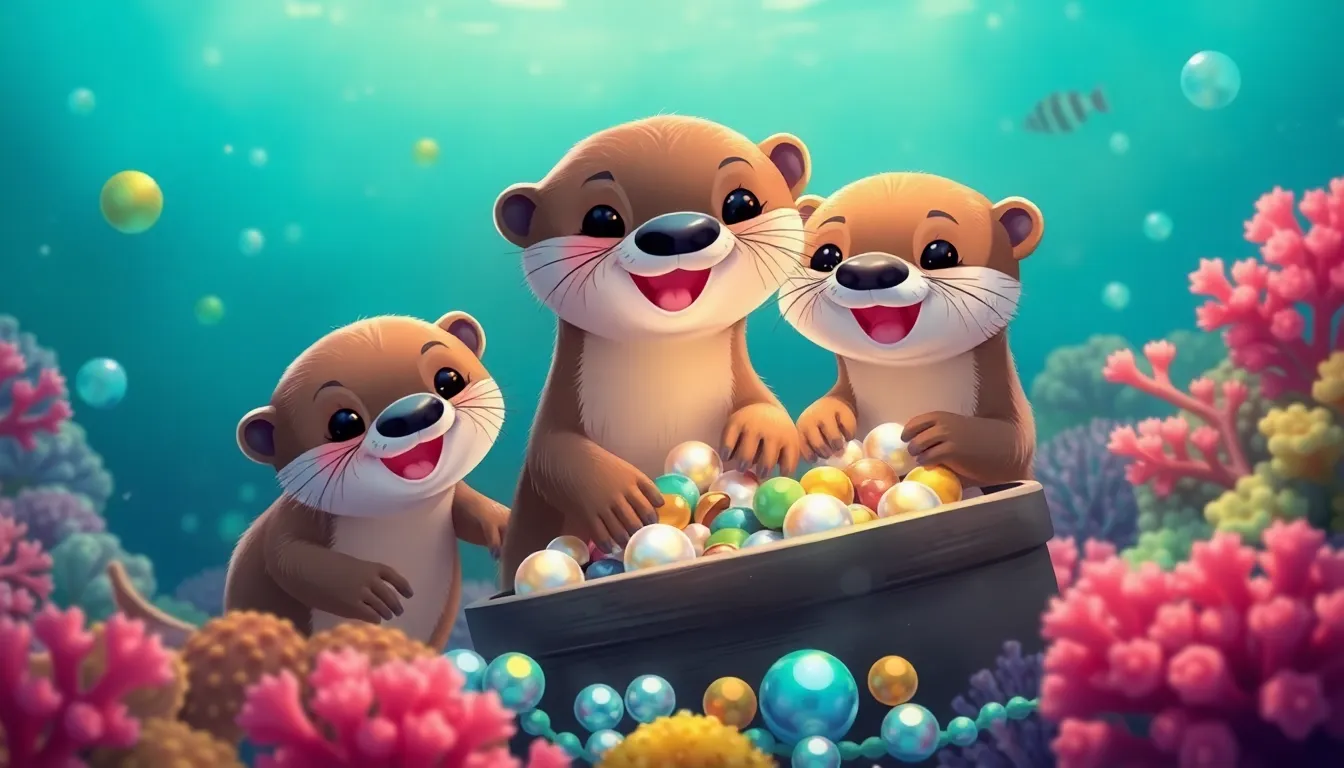 Lola la Loutre et l'Océan Secret 7 Illustration du Trésor de l'Océan