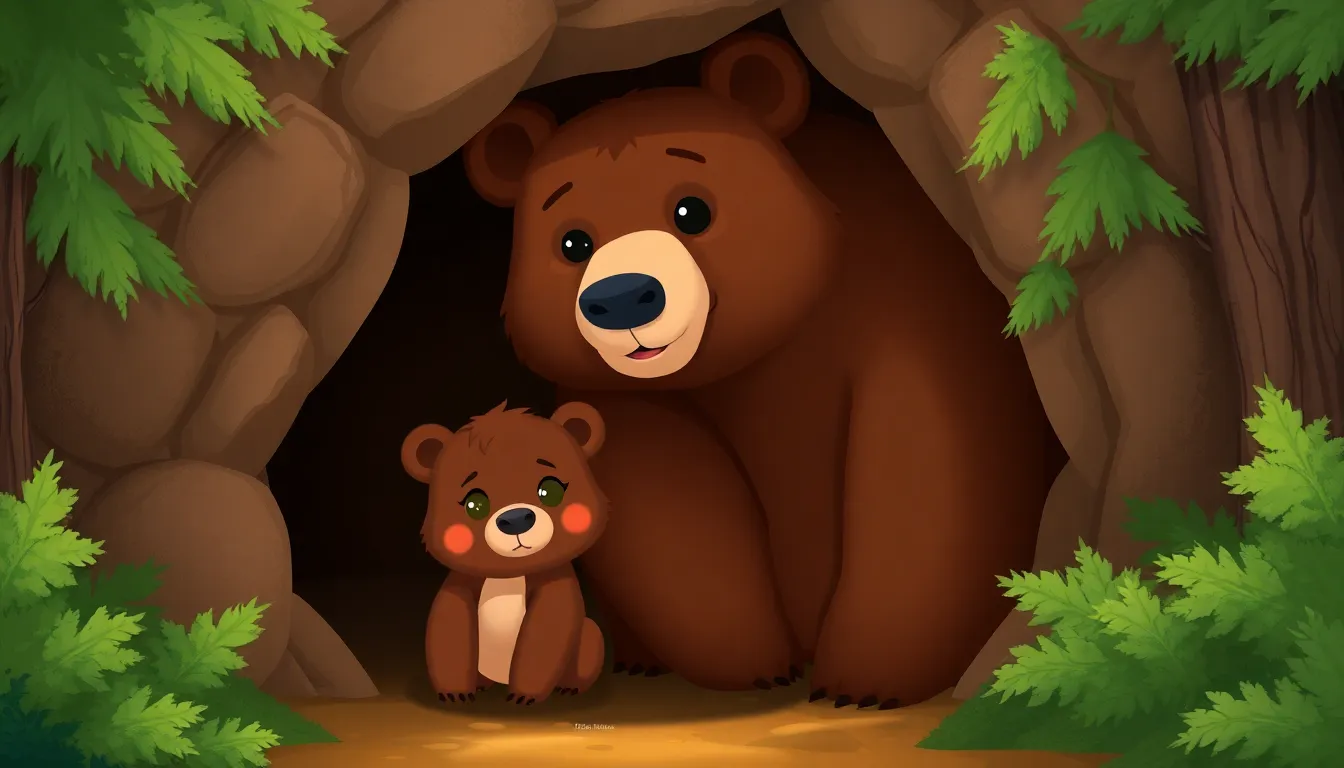 Les Aventures de Mia la Petite Ourse 1 Illustration de La Naissance de Mia