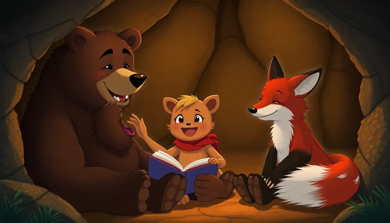 Les Aventures de Mia la Petite Ourse 5 Illustration du Retour à la Maison