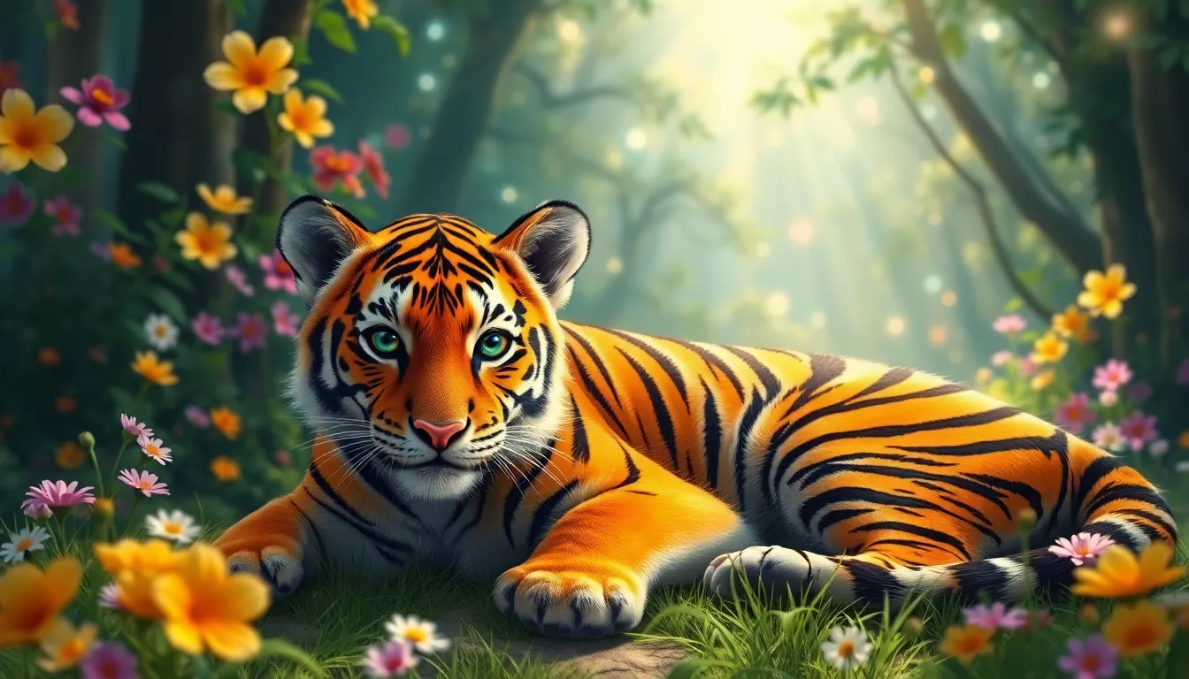 Tommy le Tigre et la Forêt Enchantée 1 Illustration de La Naissance de Tommy