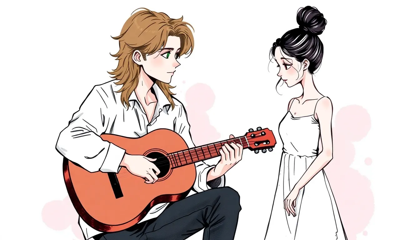 La Ballade des Âmes : Musicien itinérant et guérisseur des cœurs brisés 2 Illustration de Les Échos du Passé