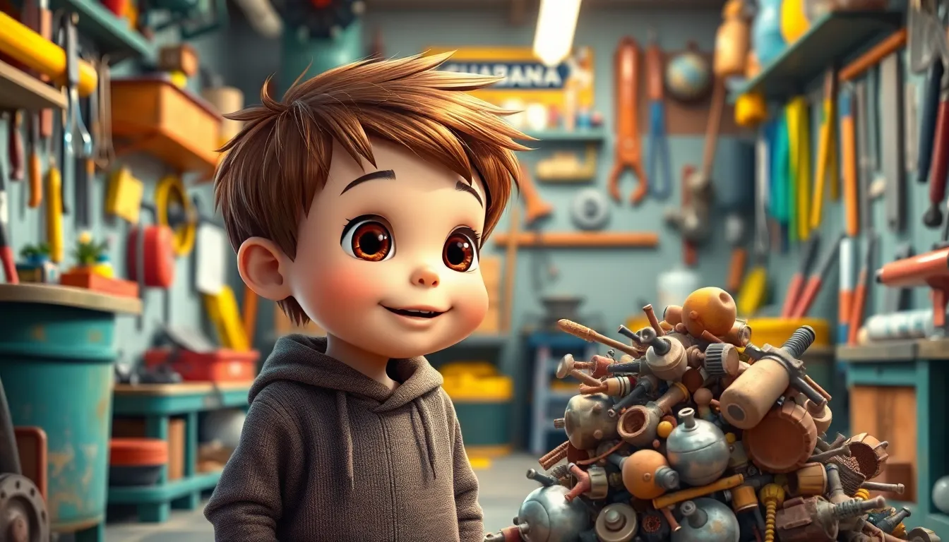 Bobby le Bricoleur et ses Inventions Drôles 1 Illustration de La Découverte de Bobby