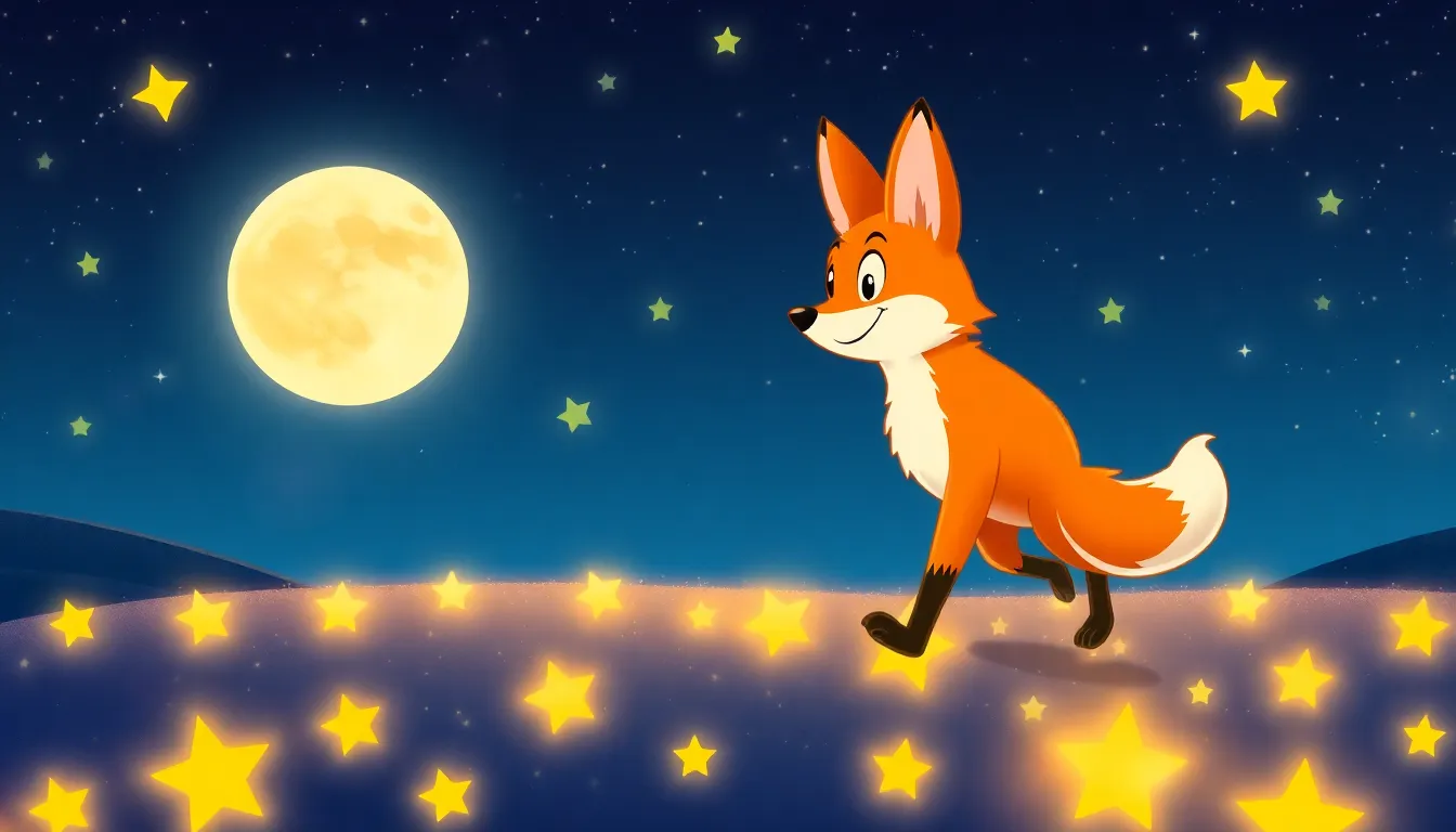 Le Renard et la Lune 2 Illustration du Voyage vers la Lune