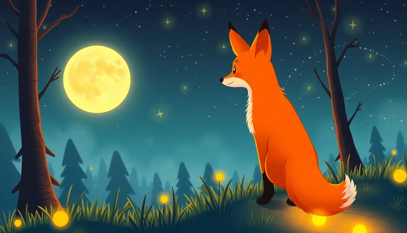Le Renard et la Lune 5 Illustration de Retour à la Maison