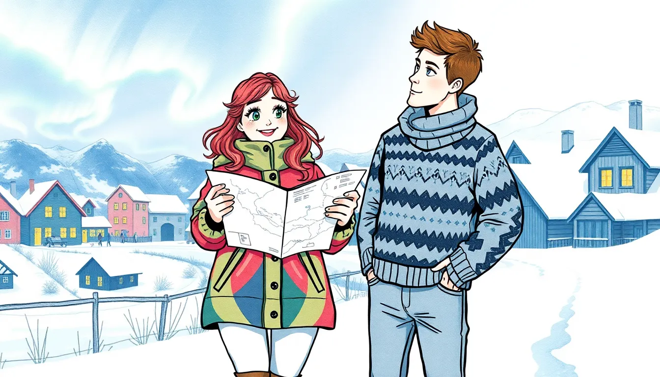 Les Lumières du Nord : À la recherche de l'origine des aurores boréales 1 Illustration du début de l'expédition vers les aurores