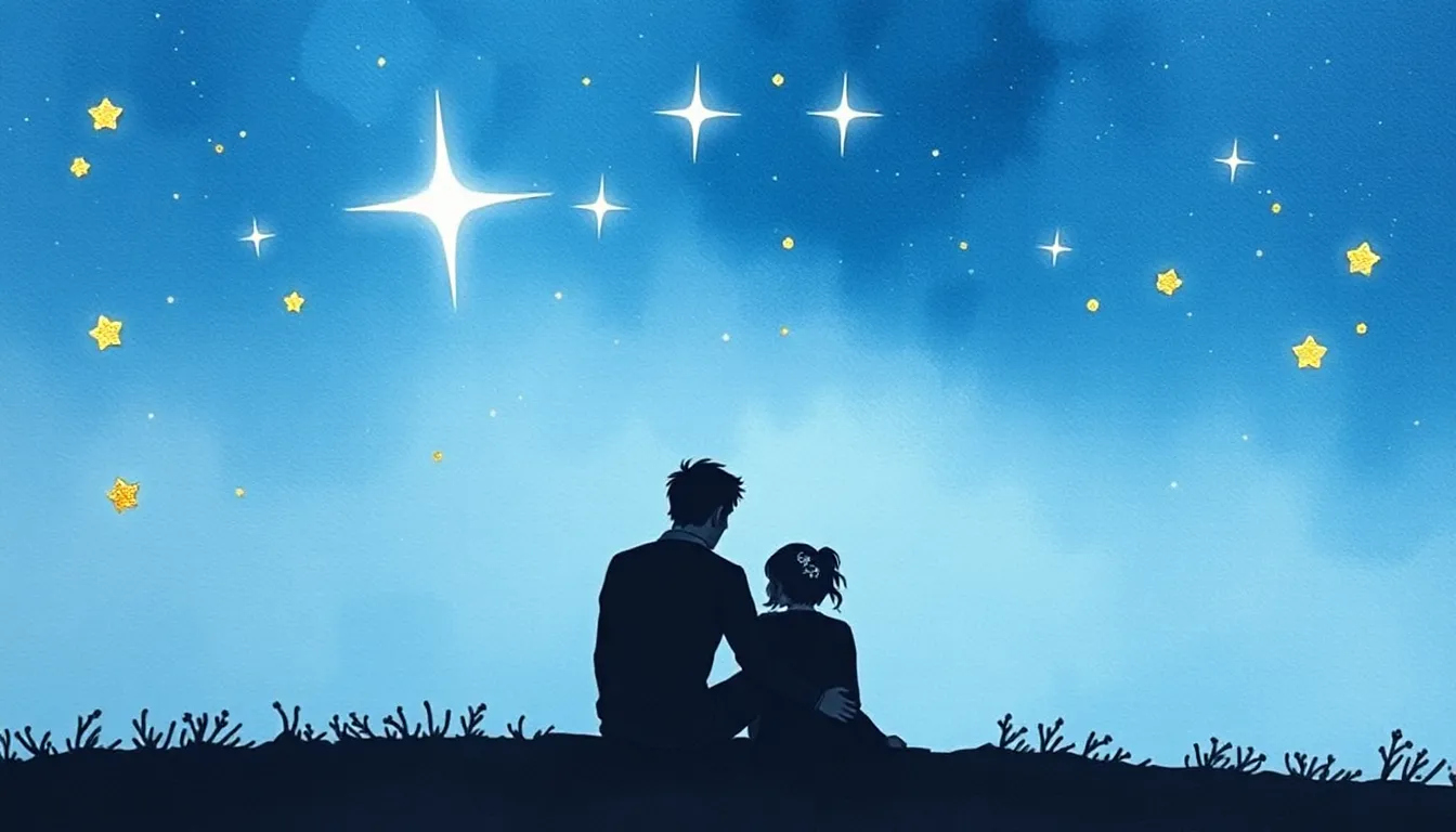 L'Éclat des Étoiles : Un Hommage aux Âmes Chères Disparues 4 Illustration de La Lueur des Étoiles