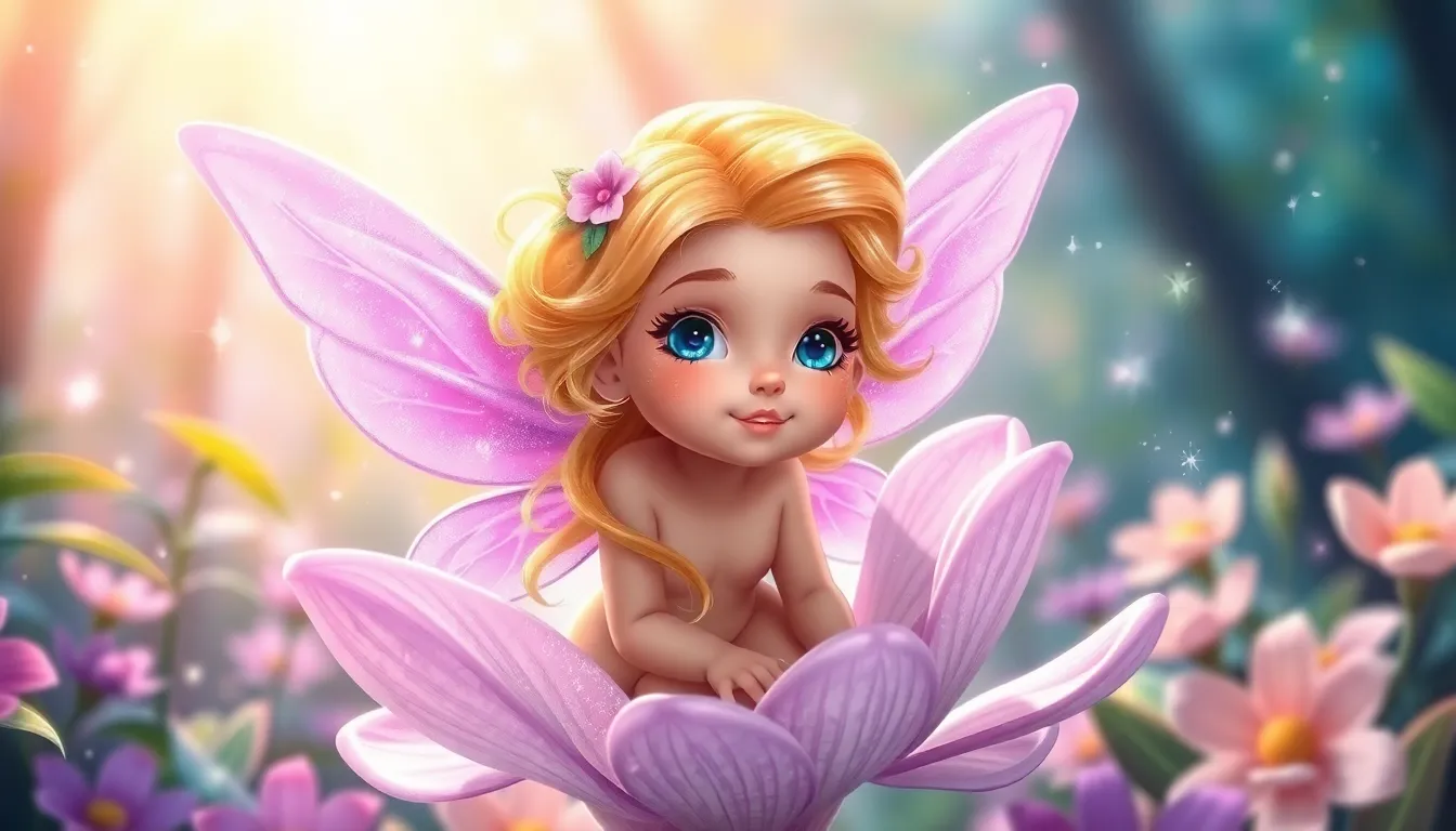 La Petite Fée et la Poussière Magique 1 Illustration de Lila, la Petite Fée