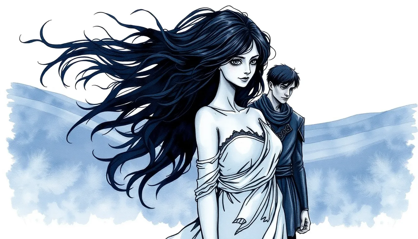 Le Sable des Âmes : Voyage fantastique vers la rédemption 2 Illustration de la rencontre avec la première âme errante