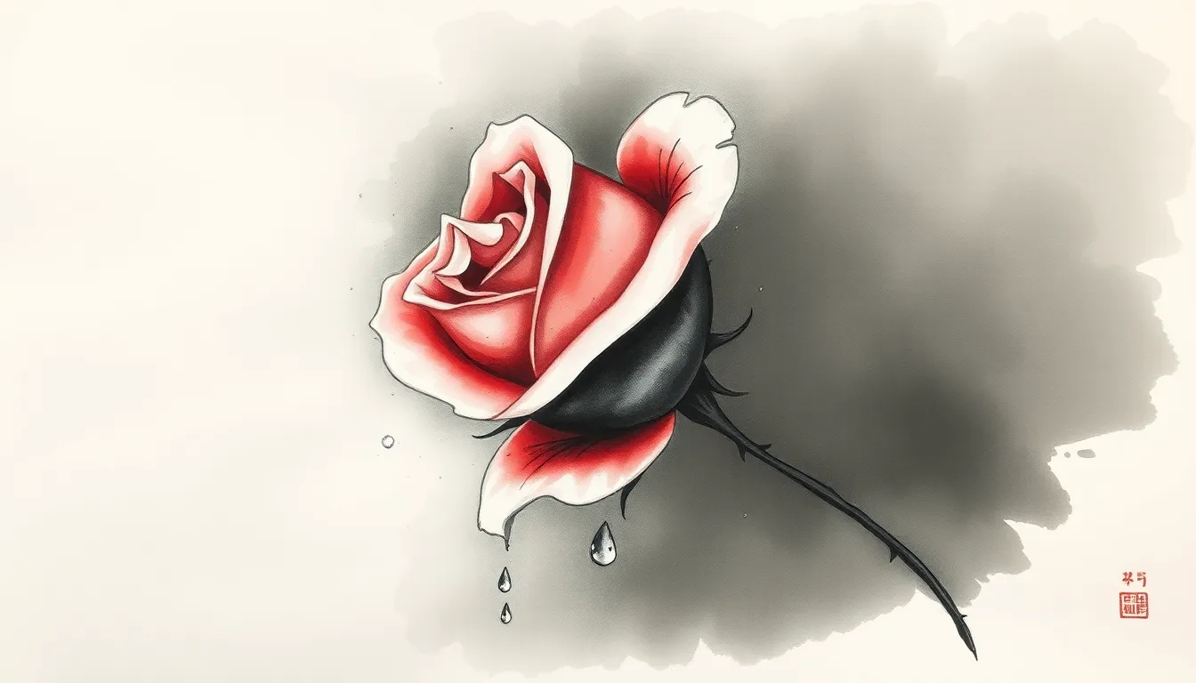 Illustration de Les Larmes de la Rose
