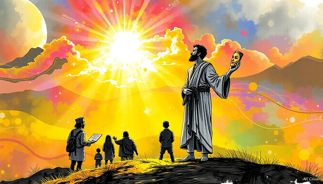 Le Masque de l'Esprit : Une exploration mystique au-delà du réel 5 Illustration de L'Ascension Spirituelle