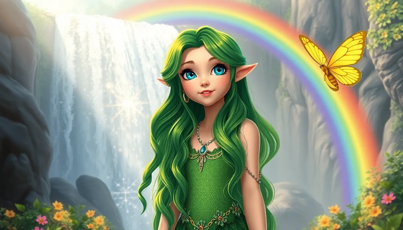 Nina la Nymphe et les Papillons 4 Illustration de Un Voyage Inoubliable