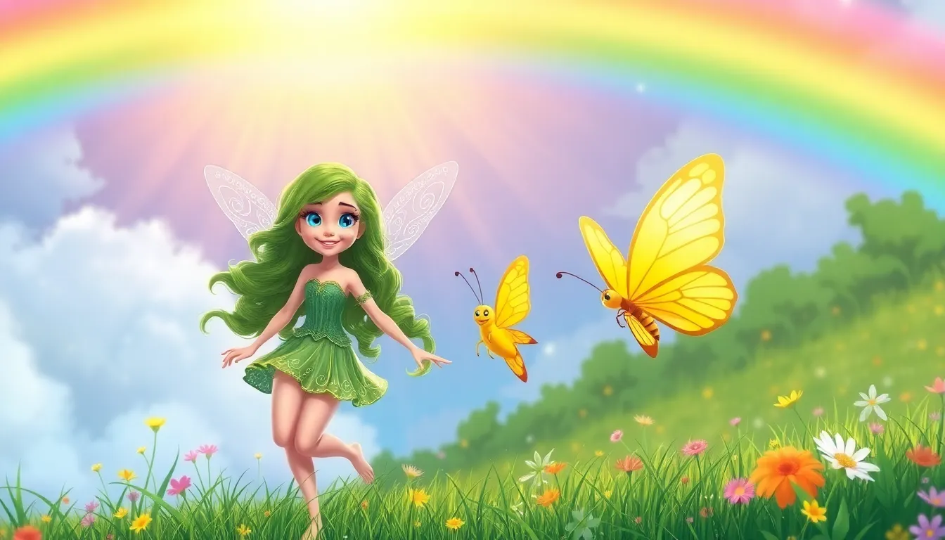 Nina la Nymphe et les Papillons 6 Illustration de Le Retour à la Clairière