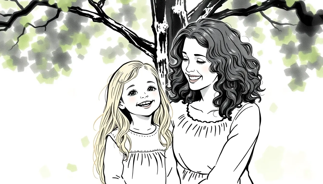 Les Liens d'Or : Une Histoire d'Amour Maternel 1 Illustration de Le Fil d'Argent