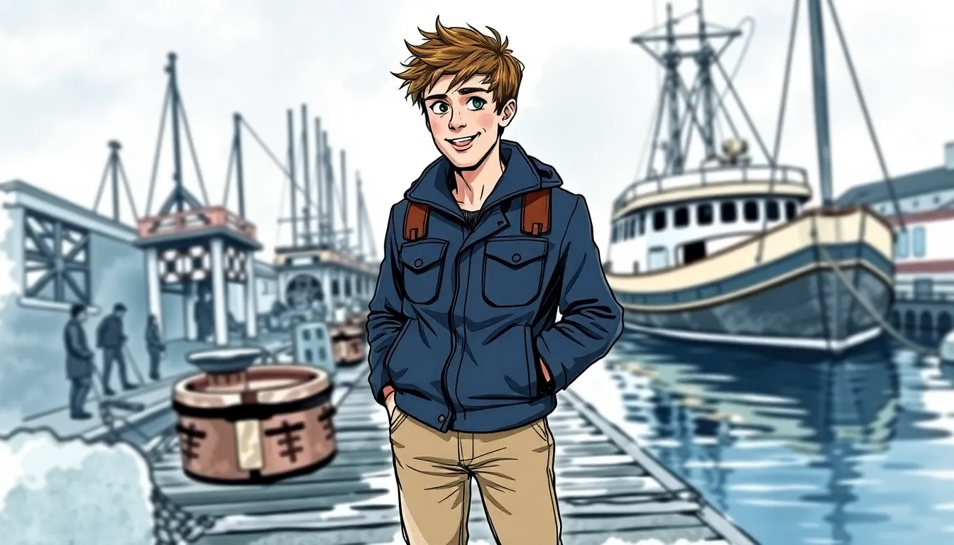 Illustration de Le Départ du Marin Vers l'Inconnu