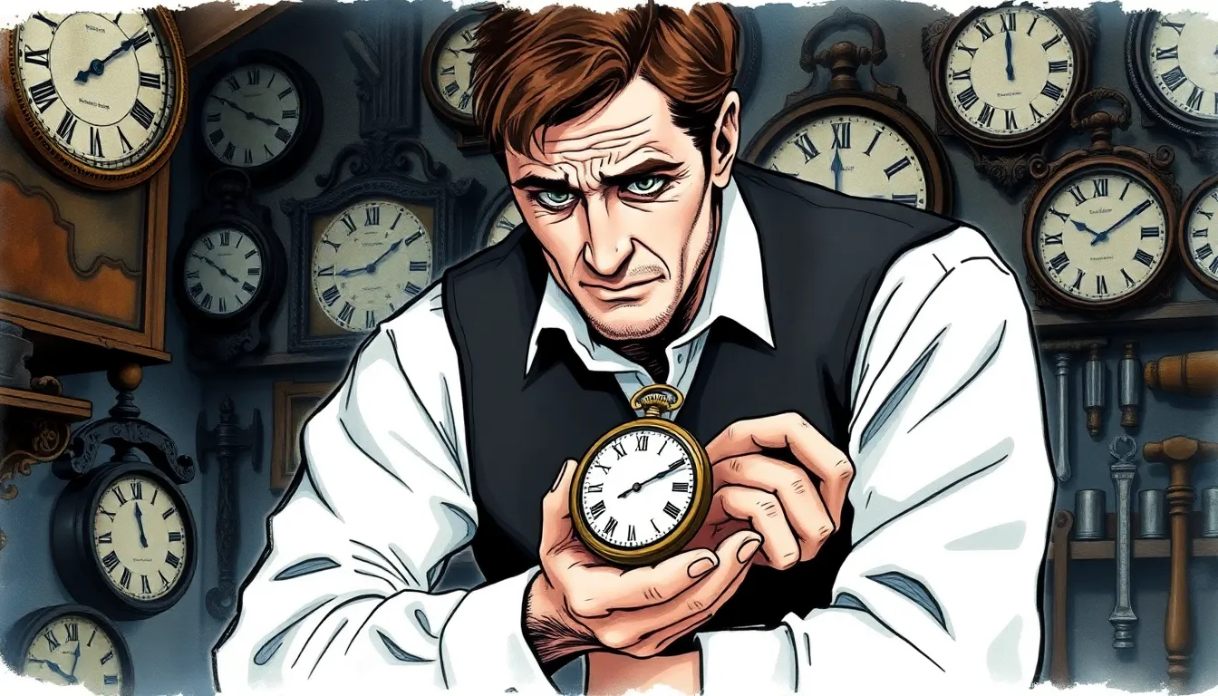 La Montre Arrêtée : Mystère du Temps et Tragédie 1 Illustration de La Montre et le Premier Mystère