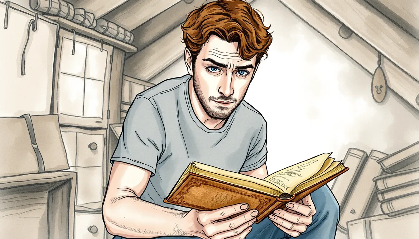 Les Ombres de la Mémoire : Mystère personnel et psychologie des souvenirs 1 Illustration de La découverte du vieux journal