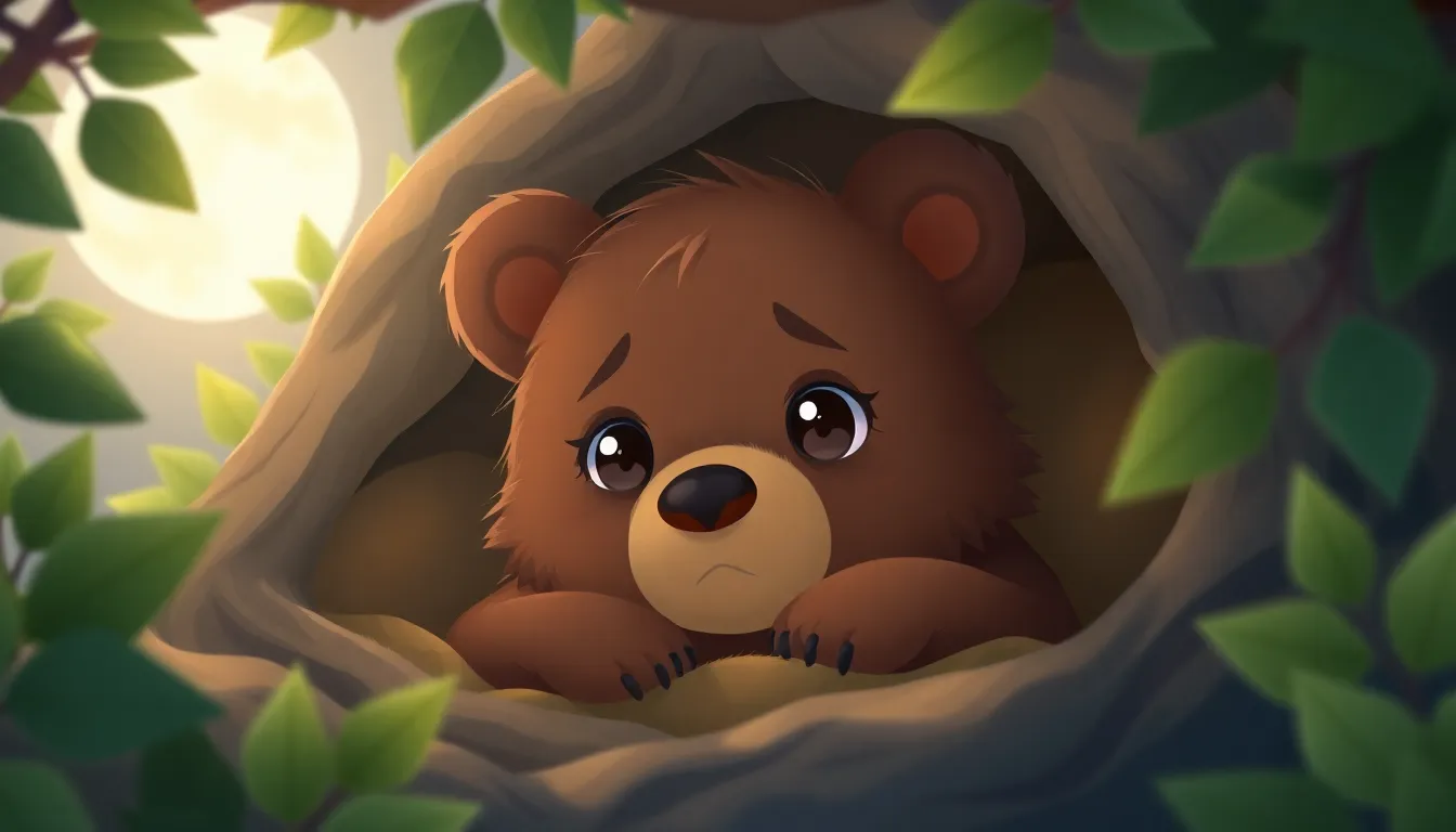 Les Rêves Doux de Mia la Petite Ourse 1 Illustration de Le Sommeil de Mia